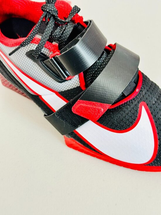 NEW NIKE ROMALEOS 4 BLACK UNIVERSITY RED WHITE WEIGHTLIFTING SHOES MEN\'S 9 main image 9